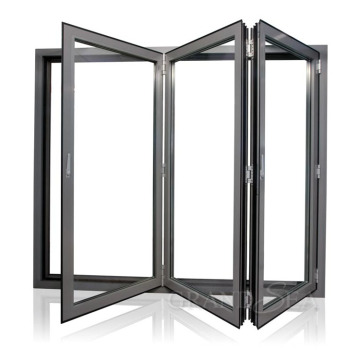 Economic Price Outdoor Waterproof Aluminium Folding Doors Foldable Tempered Glass Door Price